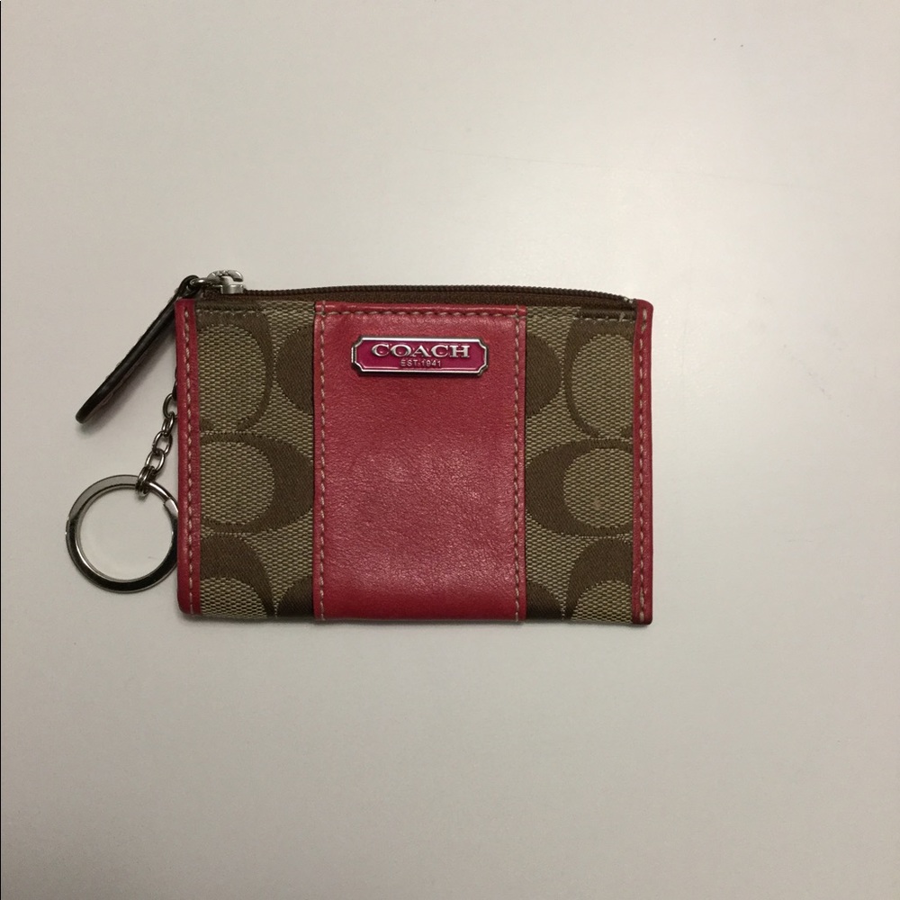 Coach mini card holder
